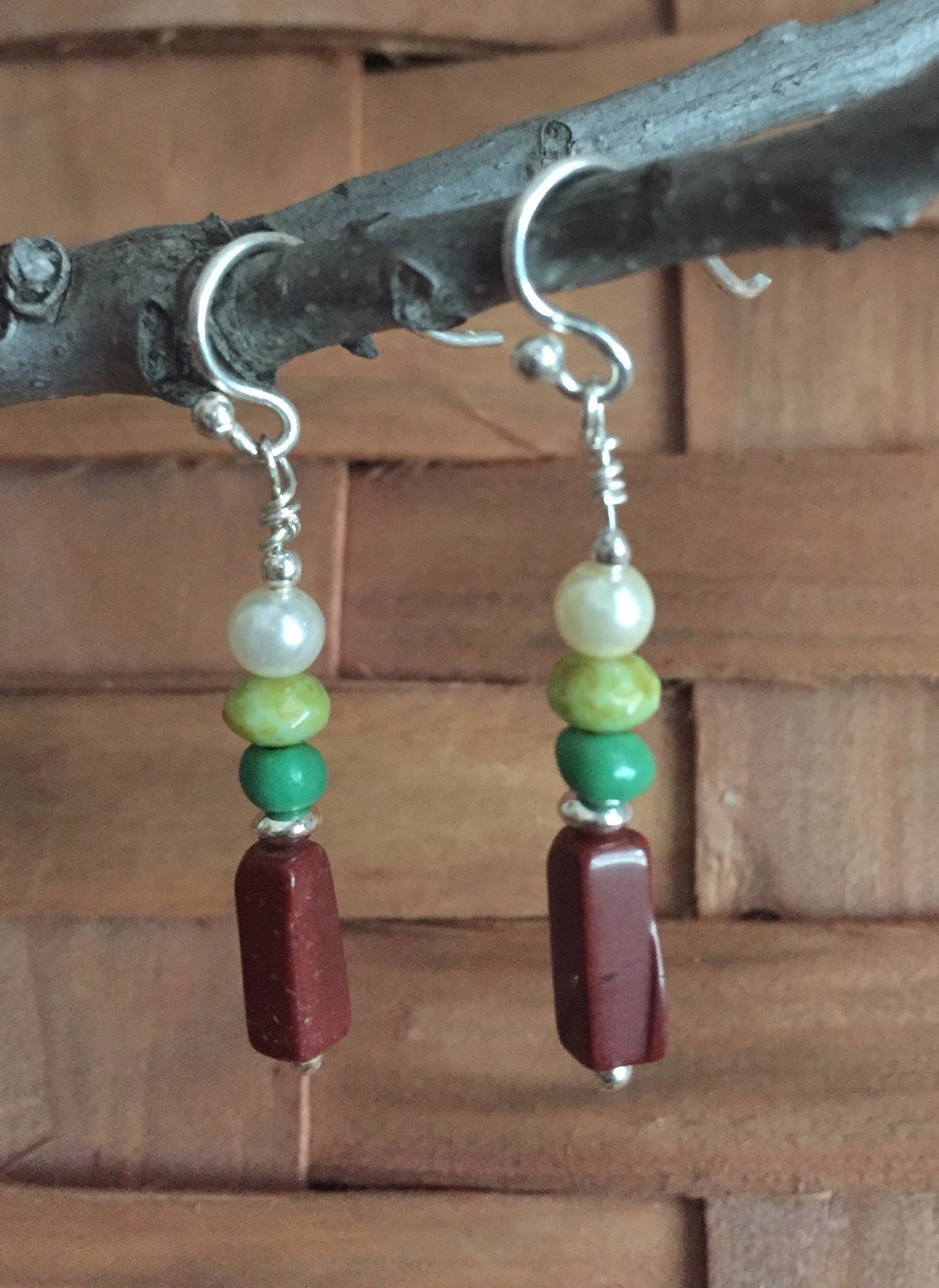 Sterling Silver + Beads=Petite Colorful Dangles
