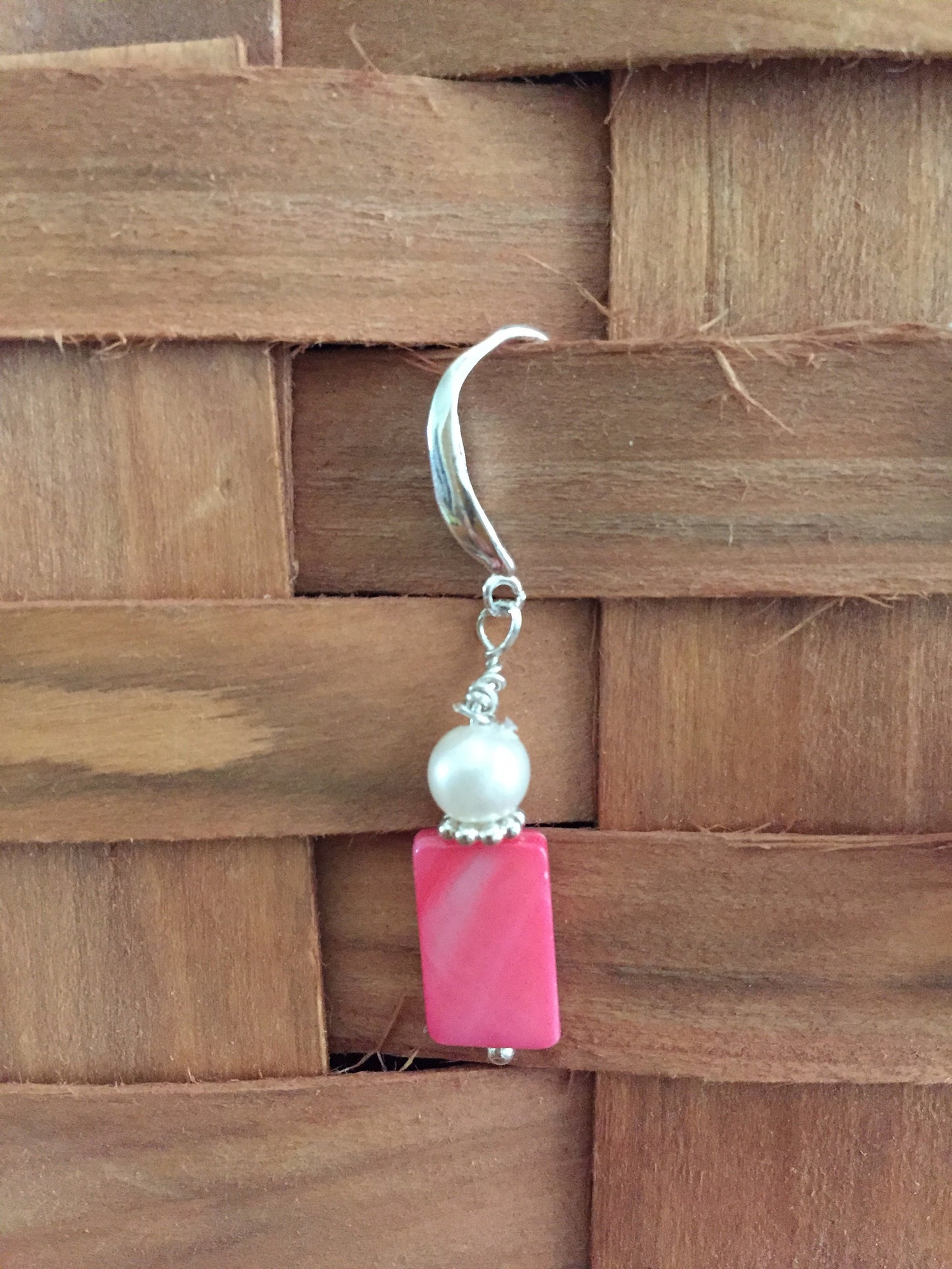 Sterling silver and beads - earrings for fun!